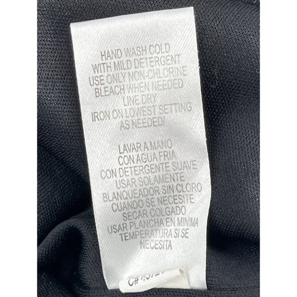 Sandra Darren Women's Black Gray Long Sleeve Stretch Cocktail Dress Size 12 - Picture 10 of 15